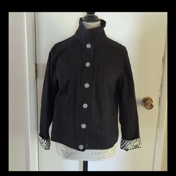 Westbound Black Jean Jacket - Picture 9 of 11